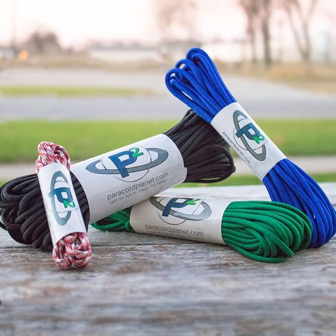 Paracord Planet Genuine Type III 550lb Paracord – Nylon Cord in Solid, and - Image 4