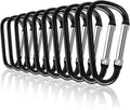 Carabiner Clips, Upins Aluminum Locking Spring Hook Keychain D Shape Heavy Duty by UPINS