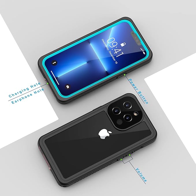 Lanhiem for iPhone 13 Pro Max Case, IP68 Waterproof Dustproof Shockproof Cases - Image 6