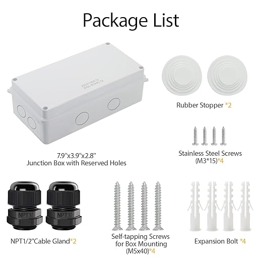 LeMotech Junction Box, Electrical Box IP65 Water Resistant Dustproof ABS - Image 7