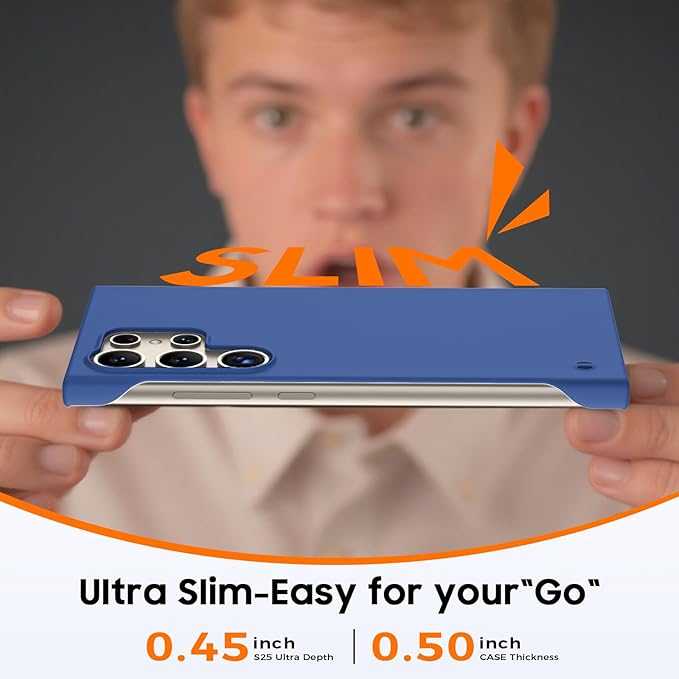 GRECAZO Slim Borderless for Samsung Galaxy S25 Ultra Phone Case 6.9" Ultra-Thin - Image 4