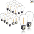 Jslinter 48-Pack LED 1W String Light Bulbs, S14 Plastic Shatterproof Edison by Jslinter