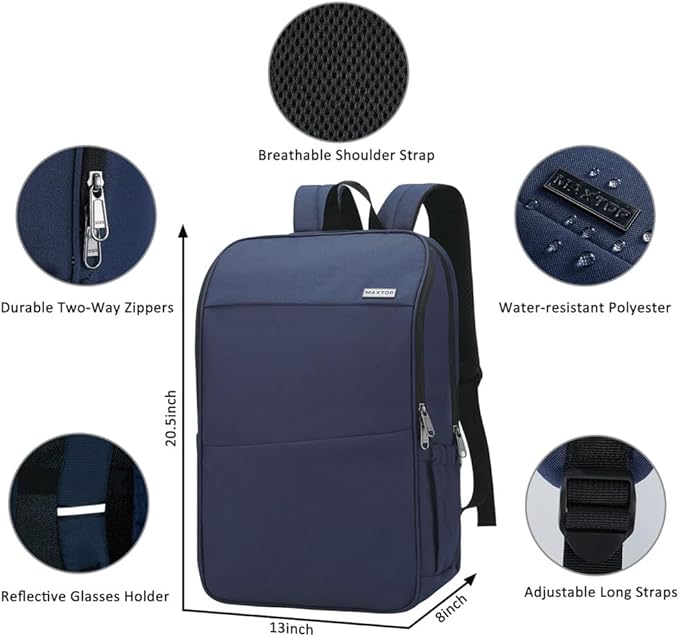 MAXTOP Travel Laptop Backpack Business Anti-theft Backpacks College Bookbag - Image 4