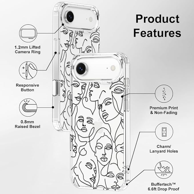 MOSNOVO for iPhone Air Case | Military Grade 6.6ft Drop Tested | Camera Control - Image 7