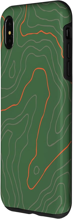 Backcountry Topo Guide Orange Lines Topographical Map Case - Image 2