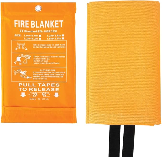 Parcil Safety SB-500 Large Silicone Coated Emergency Fire Blanket Emergency Kit - Image 6