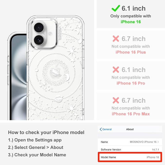 MOSNOVO Case for iPhone 16 - Image 2