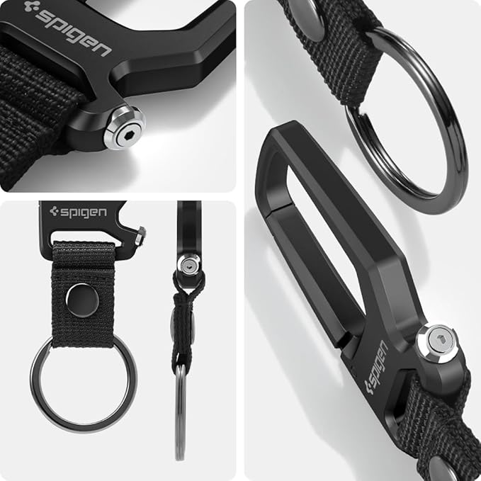 Spigen Life Carabiner Key Ring Clip, Car Keychain Clip, Bottle Opener Key Chain - Image 4
