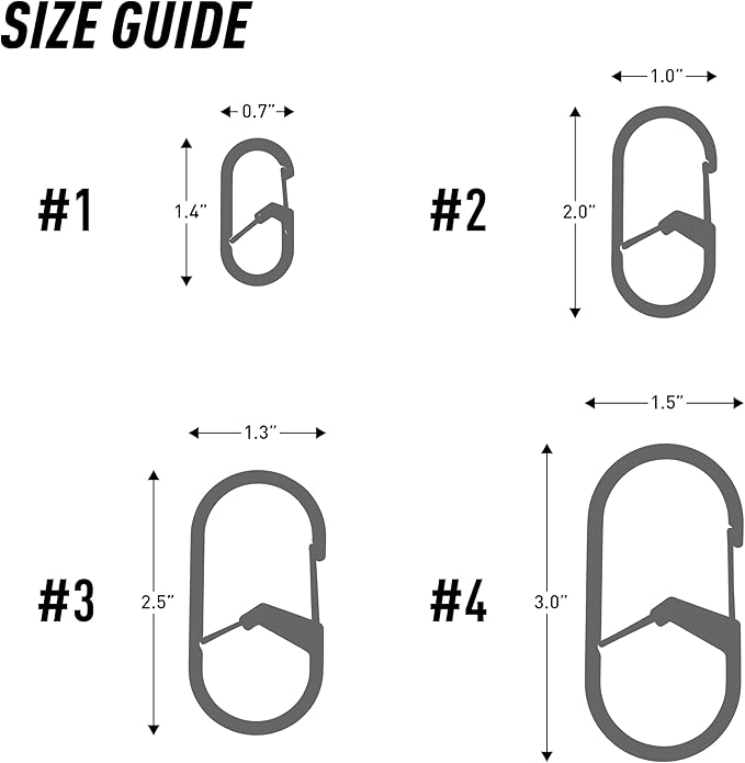 Nite IZE GS2-11-R6 G-Series Dual Chamber Carabiner, Stainless Steel - Image 3