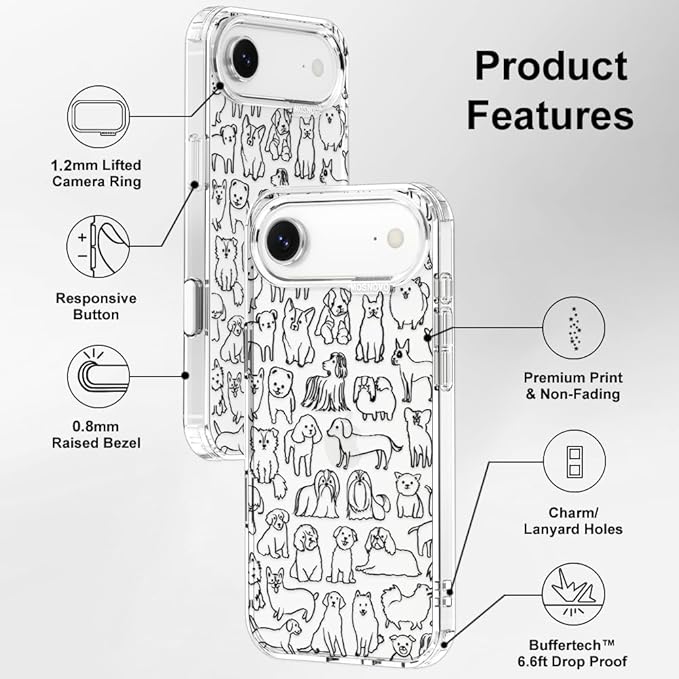 MOSNOVO for iPhone Air Case | Military Grade 6.6ft Drop Tested | Camera Control - Image 7