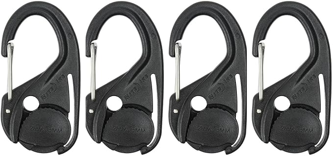 Nite Ize NCJ-01-4R3 CamJam Tie Down Rope Carabiner Clip, Cord Tightener 4-Pack - Image 7