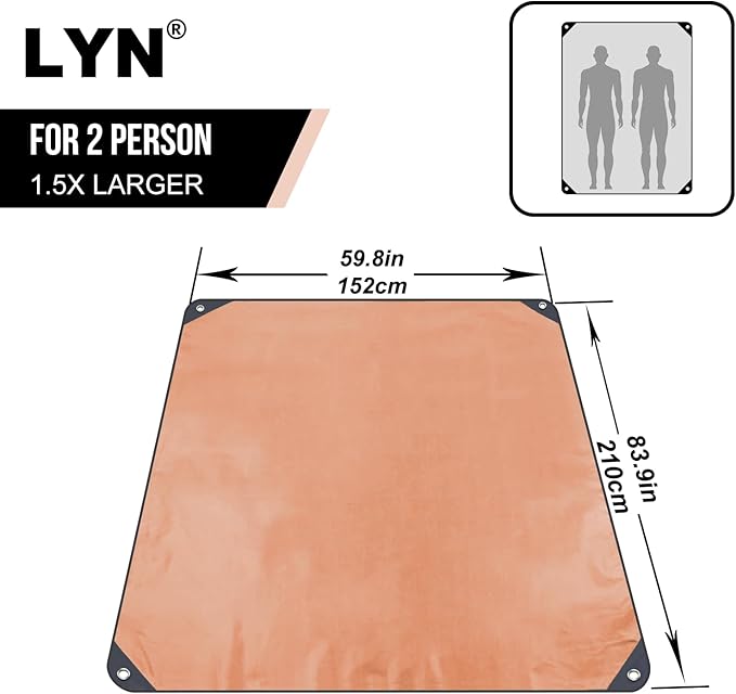 LYN Heavy Duty Emergency Blanket Survival Gear Waterproof Insulated Blanket - Image 2