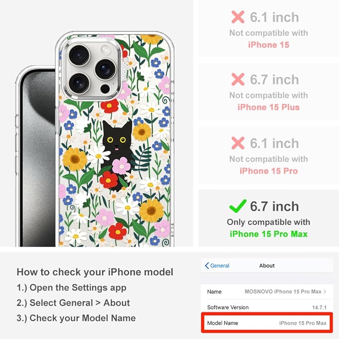 MOSNOVO Case for iPhone 15 Pro Max - Image 2