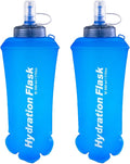 Azarxis TPU Soft Flask Collapsible Water Bottles BPA-Free 250ml 350ml 500ml by DesignedforOutdoorSports