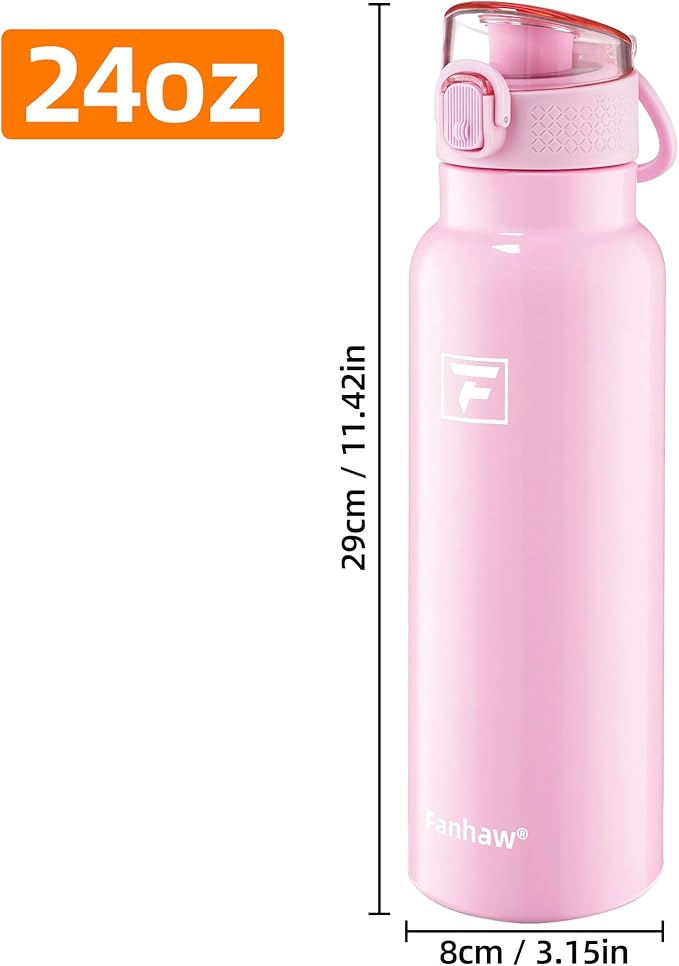 Fanhaw Daylite Series 24 oz Stainless Steel Insulated Water Bottle - Image 6