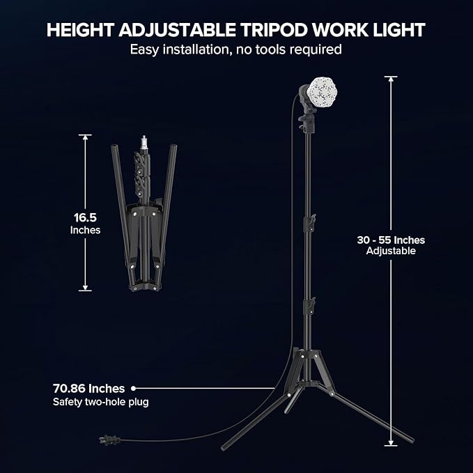 SANSI 400W Equivalent LED Work Light - Image 2