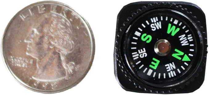 ADROIT Hikers Compass | 0.75", Key Ring | Accurate Navigation - Image 2