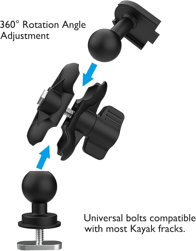 Kayak Phone Holder Mount Quick Install Auto Lock, 360°Adjustable Kayak Phone - Image 6