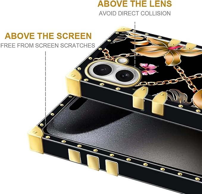 for iPhone 17 Case Luxury Golden Decoration - Image 7