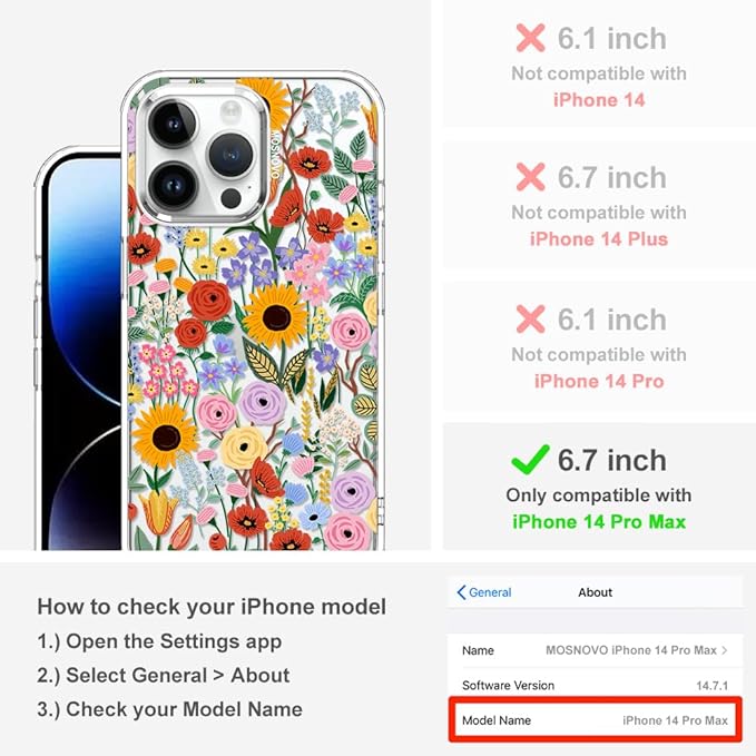 MOSNOVO Case for iPhone 14 Pro Max - Image 2