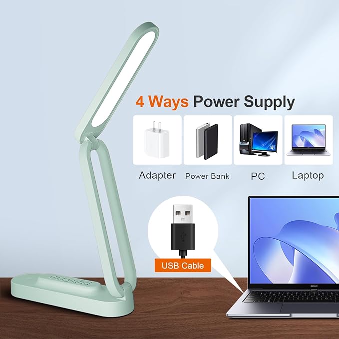 Giryuhd LED Desk Lamp for Office Home & Battery Operated Lamp Rechargeable Lamp - Image 4