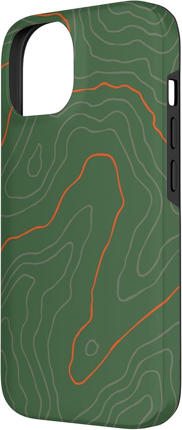 Backcountry Topo Guide Orange Lines Topographical Map Case - Image 2