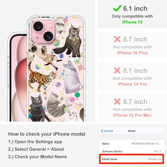 MOSNOVO Case for iPhone 15 - Image 2