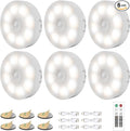 6 Pack Under Cabinet Lights, 16 LEDs Wireless Motion Sensor Light Puck Light by Electight
