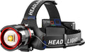 Rechargeable Headlamp 99000 High Lumens, Super Bright LED Head Lamp by LIGHTUPYOURWAY