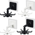 4 Pieces 360 Rotating Folding Hook Multi-purpose Hanging Utensil Holder Hook by Jetec