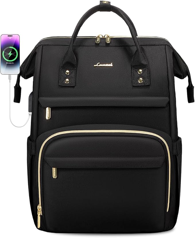 LOVEVOOK Laptop Backpack, 15.6 Inch Professional Womens Purse Computer Bag - Image 7
