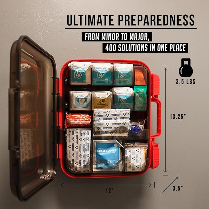EVERLIT 400 Pcs OSHA/ANSI Compliant First Aid Kit Type III Class A Medical Kit - Image 5