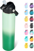 Fijinhom 24oz Insulated Stainless Steel Water Bottle, Wide Mouth Double Wall by Fijinhom