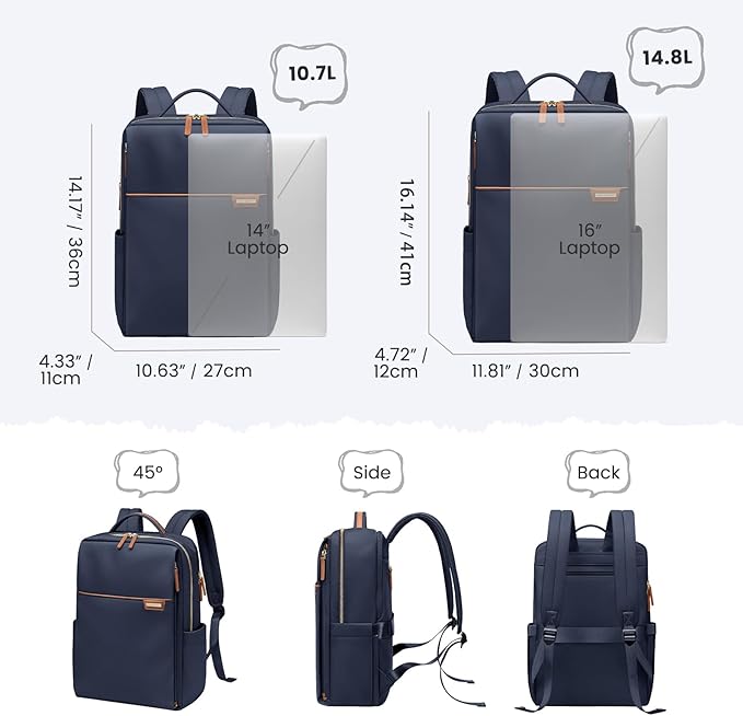 Laptop Backpack for Women, Work Business Traval Computer Backpacks - Image 4