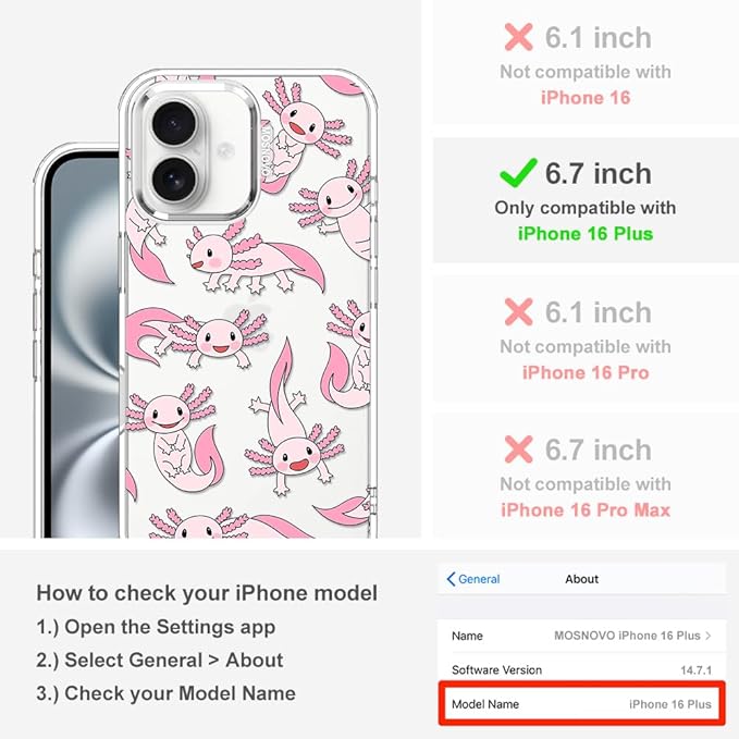 MOSNOVO Case for iPhone 16 Plus - Image 2