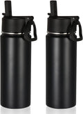 Volhoply 18oz Insulated Water Bottle Bulk 2 Pack, Kids Stainless Steel Water by LiveFully%EF%BC%8CDrinkFreely%E2%80%94KeepGoingwithVolhoply%EF%BC%81