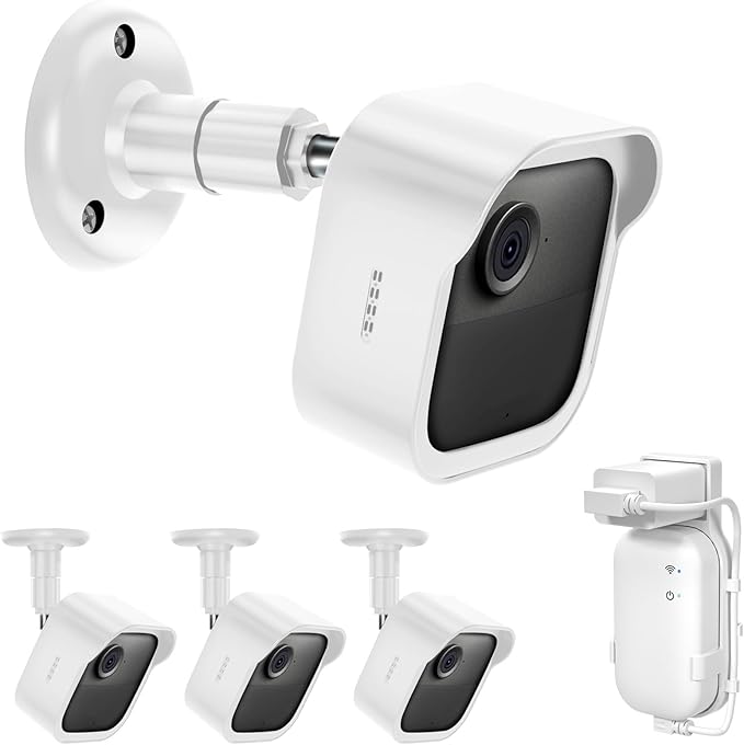 Wall Mount for Blink Outdoor Cameras, 3 Pack Weatherproof Housing, 360 Degrees by SIBADA