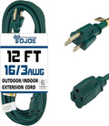 YOJOE Indoor Outdoor Extension Cord, 3 Prong 13A Weatherproof Power Cord by YOJOE