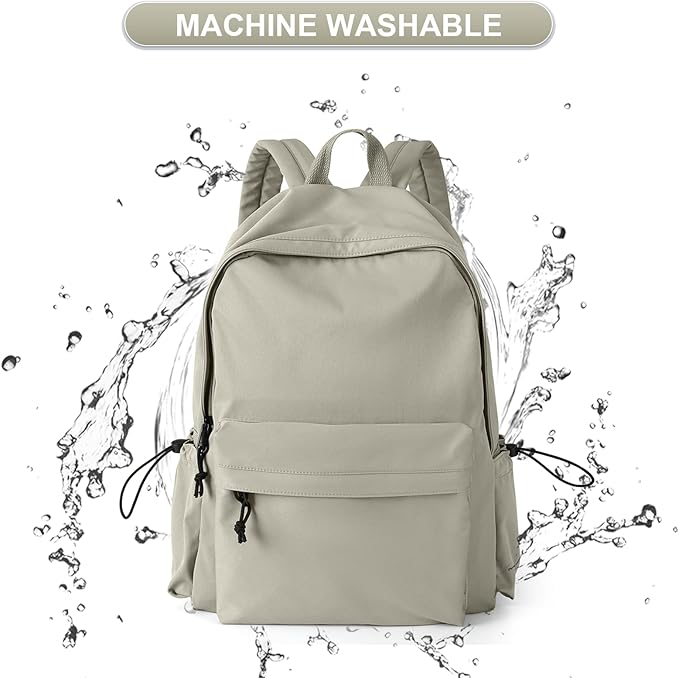 Purple School Backpack for Girls Water Resistant High School Book Bag Simple - Image 5