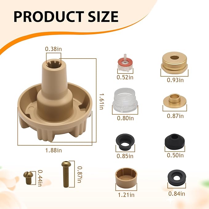EATAKWARD RK-17MH Repair Kit Metal Handle, Outdoor Faucet Repair Kit, - Image 3