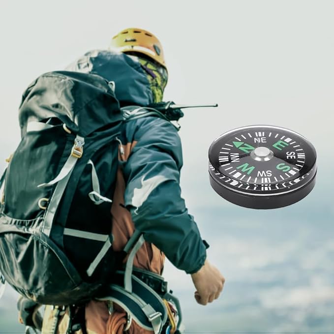 5 Pack Mini Pocket Compass 25mm – Survival Button Compass - Image 6
