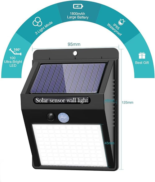 16 Pack Solar Lights Outdoor, 3 Modes/100LED Wireless IP65 Waterproof Solar - Image 2