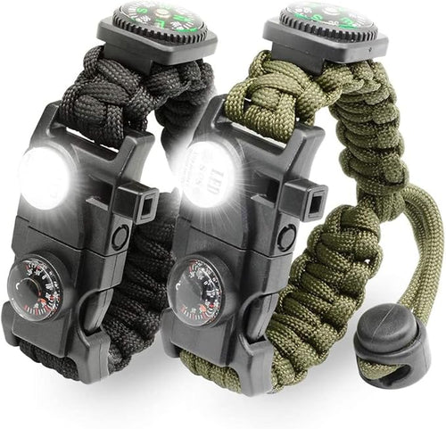 20 in 1 Survival Paracord Bracelet Adjustable Gear Kit by NVioAsport