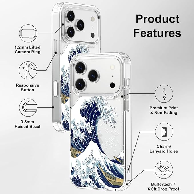 MOSNOVO for iPhone 17 Pro Case | Military Grade 6.6ft Drop Tested | Camera - Image 7