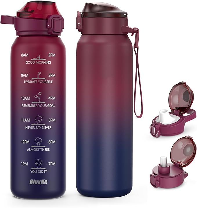 SLUXKE Insulated Water Bottle 17oz by SLUXKE