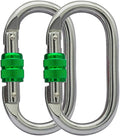 Heavy Duty Locking Climbing Carabiner Clip CE Rated 25 kN 5600 LB Rugged by BYANG