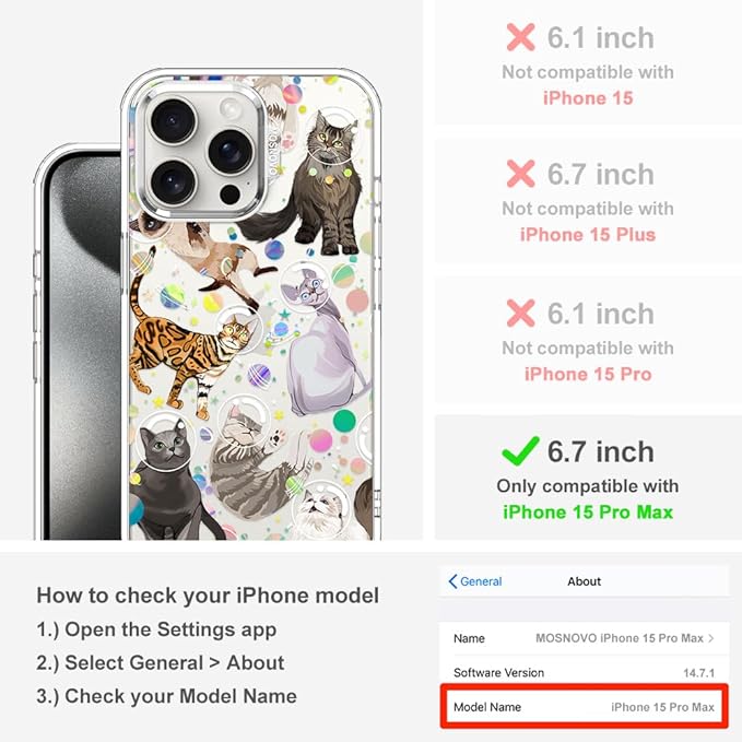 MOSNOVO Case for iPhone 15 Pro Max - Image 2