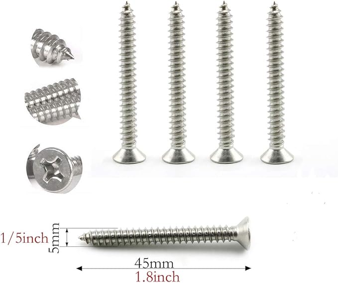 heyous 2 Set M8 Suspension Ceiling Wall Mount U Hook Anchor Hanger Stainless - Image 4