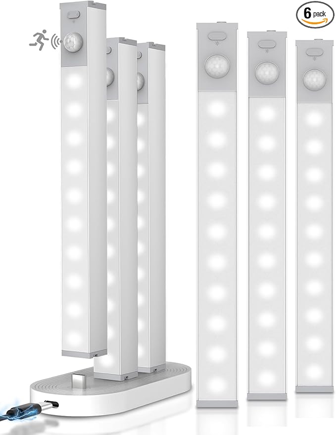 GOODEA 6 Pack Led Under Cabinet Lights Wireless by Goodea