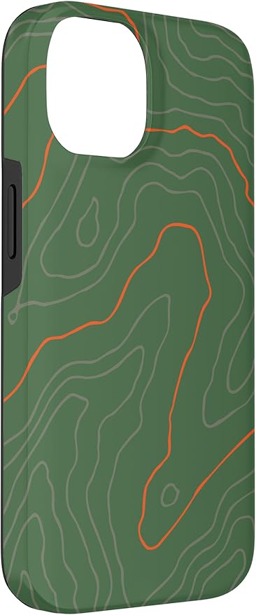 Backcountry Topo Guide Orange Lines Topographical Map Case - Image 3